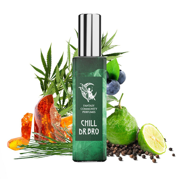 Bergamot perfume for ladies. Buy Ρannabis perfume - CHILL DR. BRO | Fantasy Community Perfumes